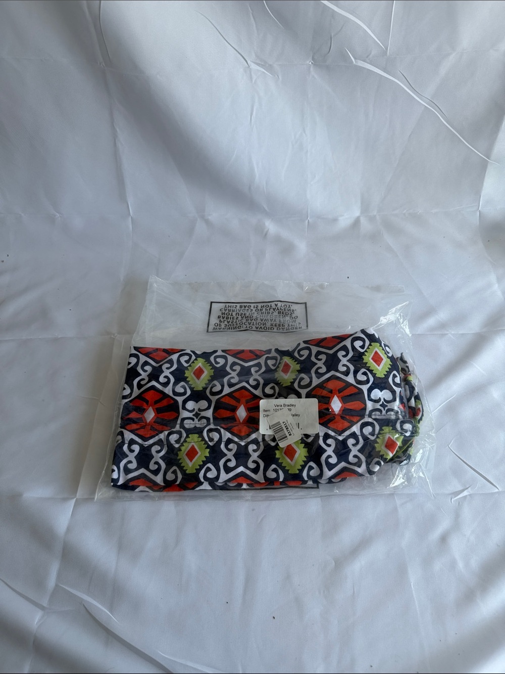 Vera Bradley Navy Orange Lime Patterned Mini Bag